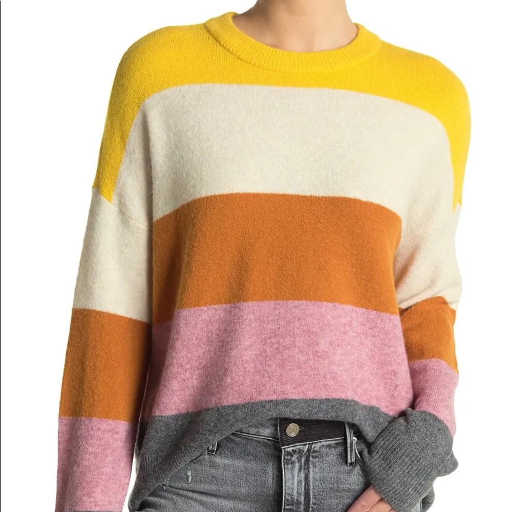 Madewell Crofton Stripe Pullover Sweater